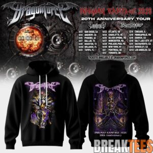 DragonForce Inhuman Rampage 20th Anniversary Special Hoodie 2