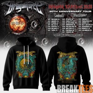 DragonForce Inhuman Rampage 20th Anniversary Special Hoodie 3