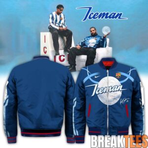 Drake Iceman x FC Barcelona 2026 Signature Bomber Jacket