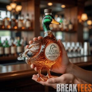 Ducks Unlimited Mallard-shaped Bourbon Bottle 1