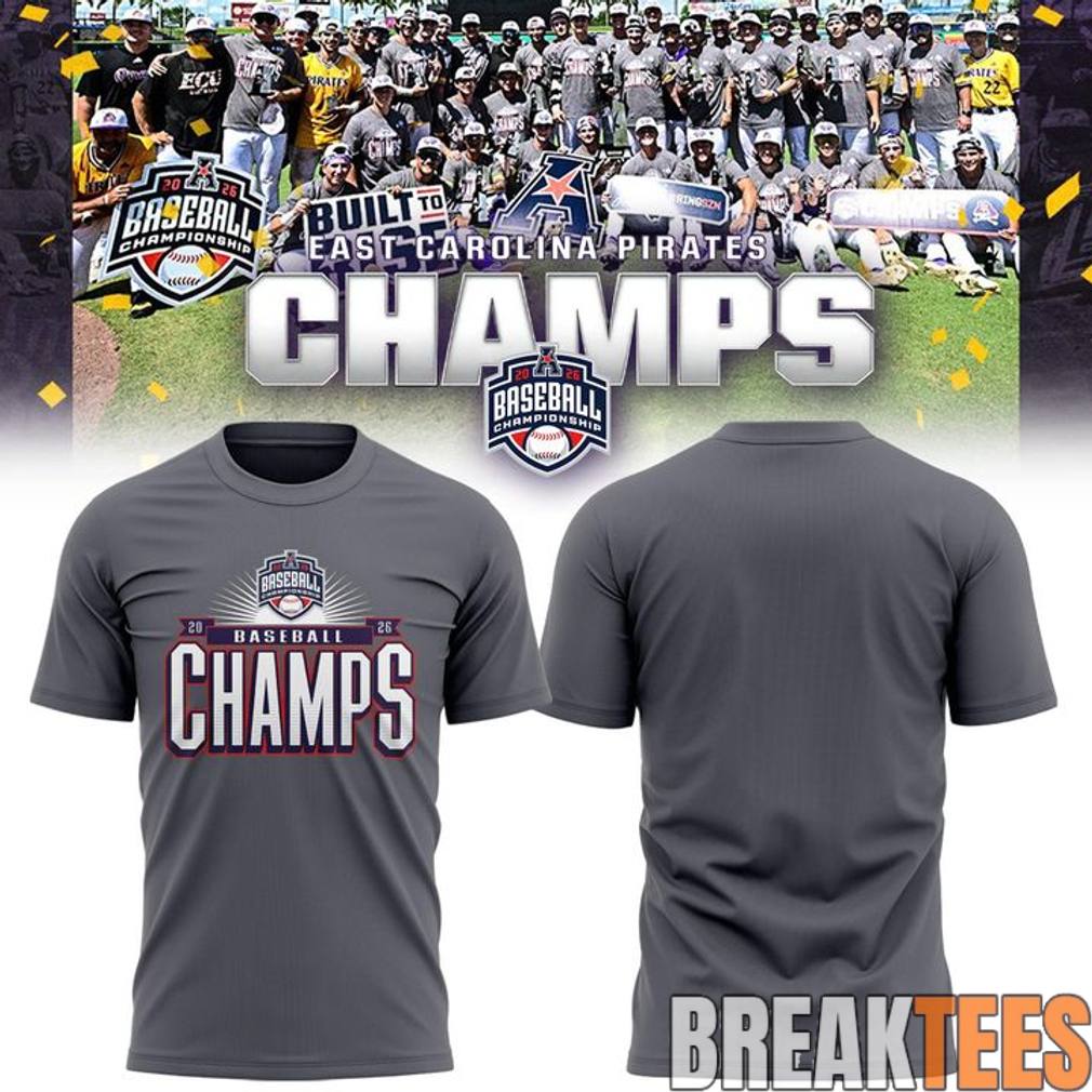 East Carolina Pirates 2026 American Baseball Champions Shirt East Carolina Pirates 2026 American Baseball Champions Shirt