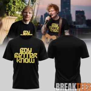 Ed Sheeran Boy Better Know Special Black Tee