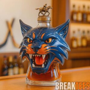 Edmonton Oilers Hunter the Lynx Whiskey Bottle 2