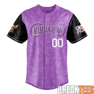 El Paso Chihuahuas 2026 Bark Back at Cancer Jersey 1