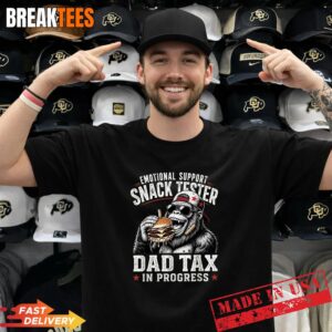 Emotional Support Snack Tester Bigfoot Burger Dad Tax T-Shirt