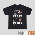 BreakTees 15 Erik Karlsson Philadelphia Flyers 50 Years No Cups T Shirt