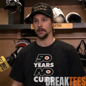 Erik Karlsson Philadelphia Flyers 50 Years No Cups T-Shirt 3