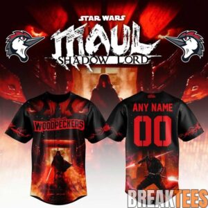 Fayetteville Woodpeckers x Star Wars Maul Shadow Lord Custom Jersey