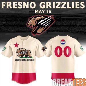 Fresno Grizzlies Growlifornia Bear Flag 2026 Custom Baseball Jersey