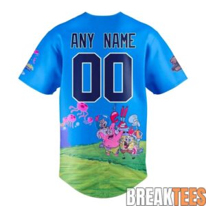Fresno Grizzlies x SpongeBob Squarepants Night Custom Baseball Jersey 2