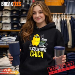 Funny Accountant Chick Gift for CPA Bookkeeper Auditor Women Performance T-Shirt 1