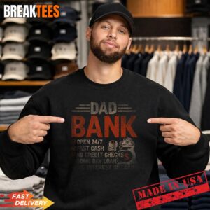 Funny Dad Banking Meme Fathers Day Cash Loan Men T-Shirt 3