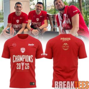 GSA Olympiacos ‘BC EUROLEAGUE CHAMPIONS 2026’ Shirt