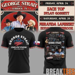 George Strait One Last Ride tour at Lubbocks Jones ATT Stadium Shirt 1