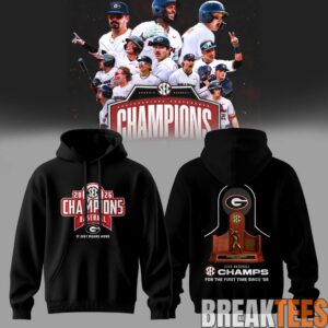 Georgia Bulldogs SEC 2026 Baseball Champions Hoodie