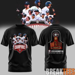 Georgia Bulldogs SEC 2026 Baseball Champions Shirt