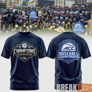 Georgia Tech Yellow Jackets 2026 ACC Tournament  Regular Season Champions Shirt