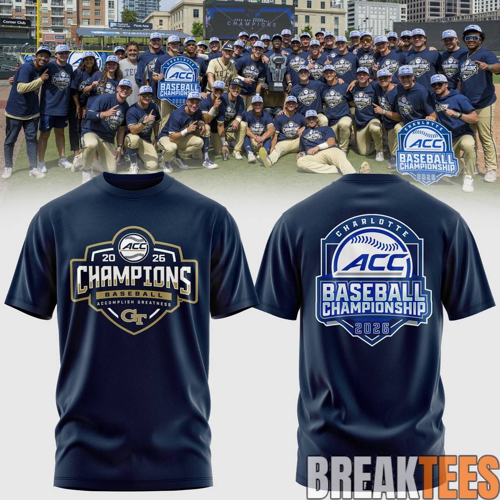 Georgia Tech Yellow Jackets 2026 ACC Tournament Regular Season Champions Shirt Georgia Tech Yellow Jackets 2026 ACC Tournament Regular Season Champions Shirt