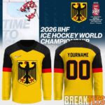 Germany 2026 IIHF Ice Hockey Championship Custom Hockey Jersey 1