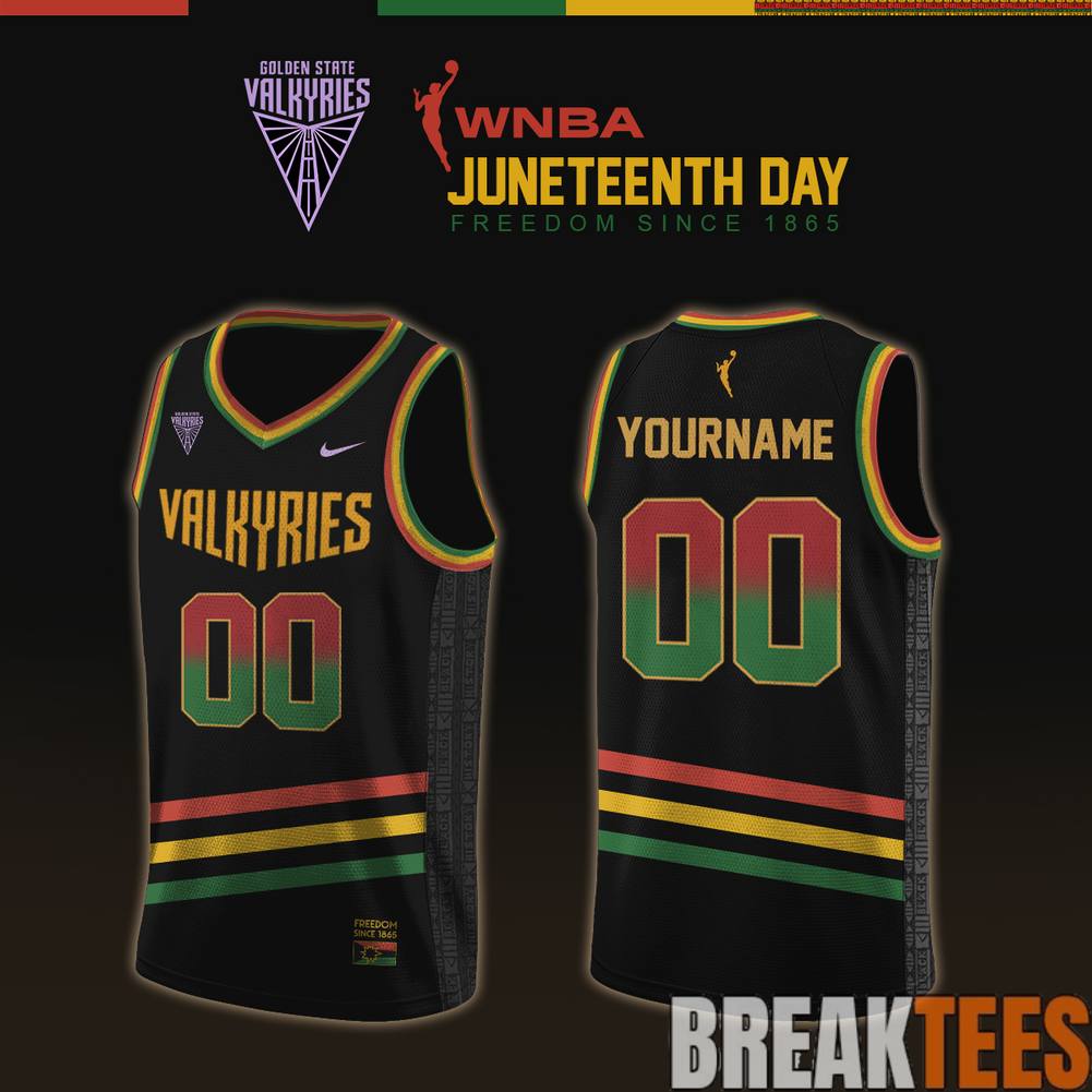Golden State Valkyries 2026 WNBA x Juneteenth Day Basketball Jersey Golden State Valkyries 2026 WNBA x Juneteenth Day Basketball Jersey