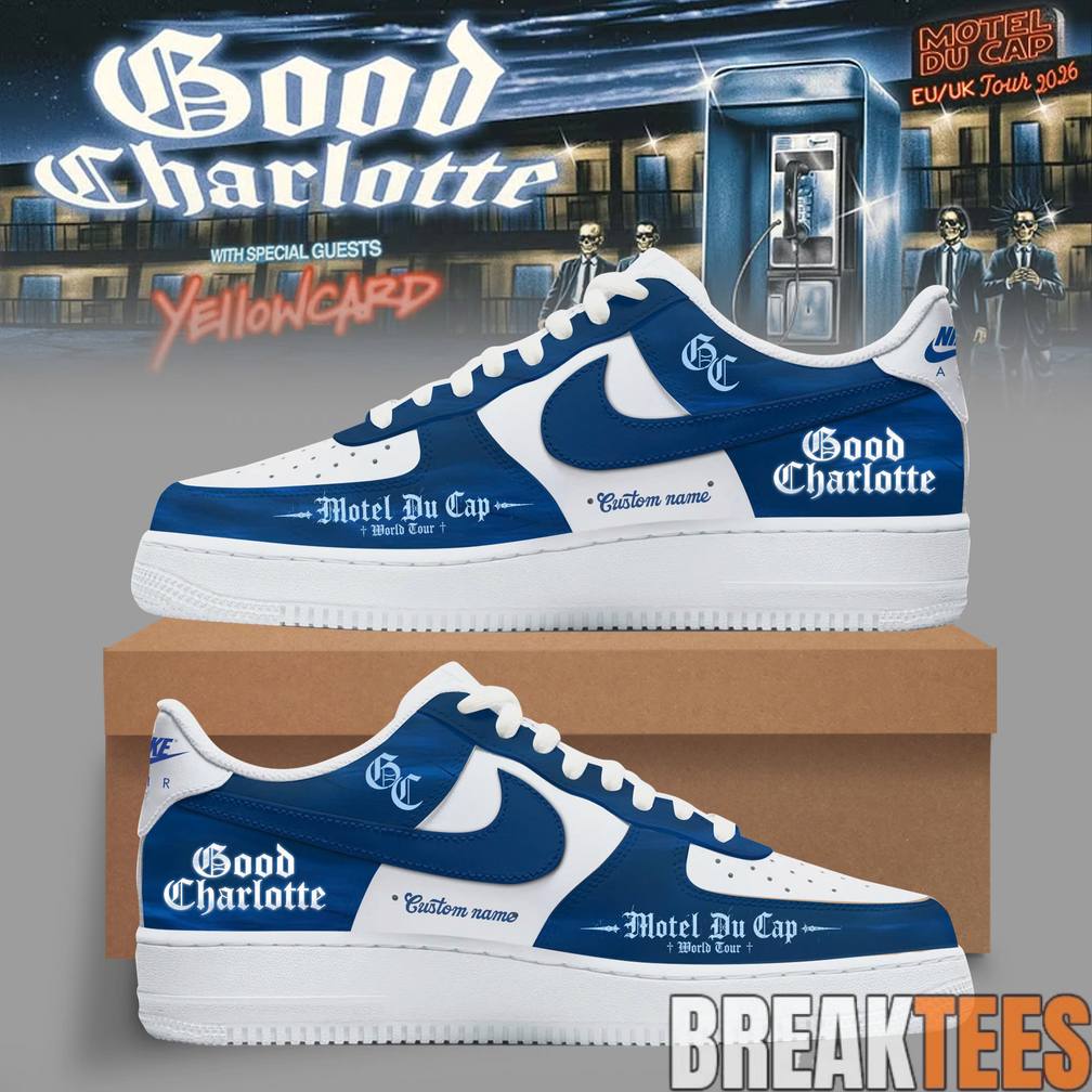 Good Charlotte Motel Du Cap Tour 2026 Custom Air Force 1 Shoes Good Charlotte Motel Du Cap Tour 2026 Custom Air Force 1 Shoes