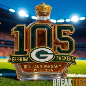 Green Bay Packers 105th Anniversary Limited Edition Whiskey Bottle