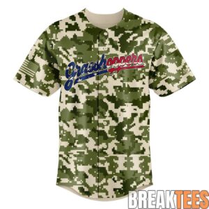 Greensboro Grasshoppers 2026 Military Appreciation Night Baseball Jersey 1