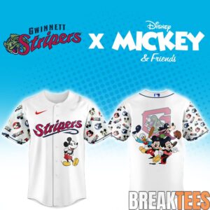 Gwinnett Stripers x Mickey Mouse Night Special Baseball Jersey