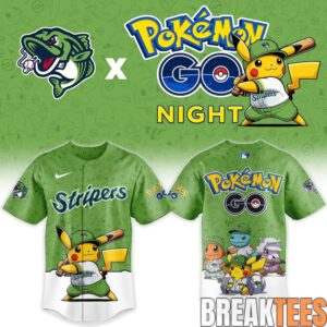 Gwinnett Stripers x Pokemon GO Night Special Baseball Jersey