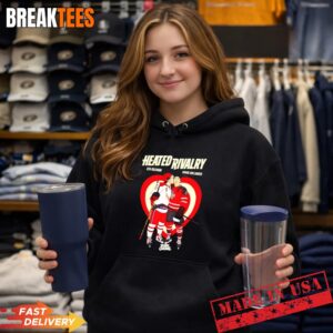 Heated Rivalry Characters Ilya Rozanov And Shane Hollander Hockey T-Shirt 1