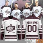 Hershey Bears Throwback Design Custom Hockey Jersey 1