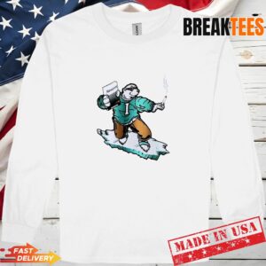 Icee Bear Smoking Newport cigarettes pack T-Shirt 2