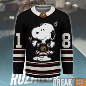 Ilya Rozanov x Snoopy Heated Rivalry Inspired Hockey Jersey 1