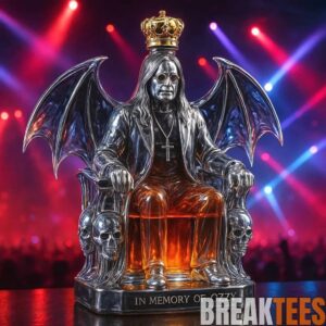 In Memory of Ozzy Osbourne Whiskey Bottle