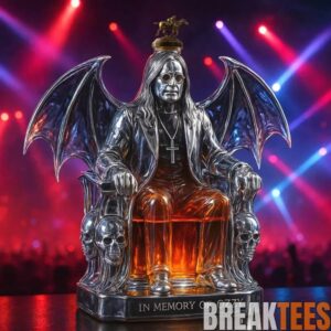 In Memory of Ozzy Osbourne Whiskey Bottle 1