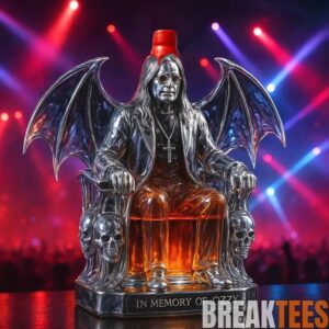 In Memory of Ozzy Osbourne Whiskey Bottle 3