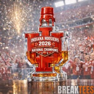 Indiana Hoosiers 2026 College Football National Champions Whiskey Bottle