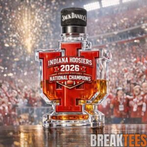 Indiana Hoosiers 2026 College Football National Champions Whiskey Bottle 1