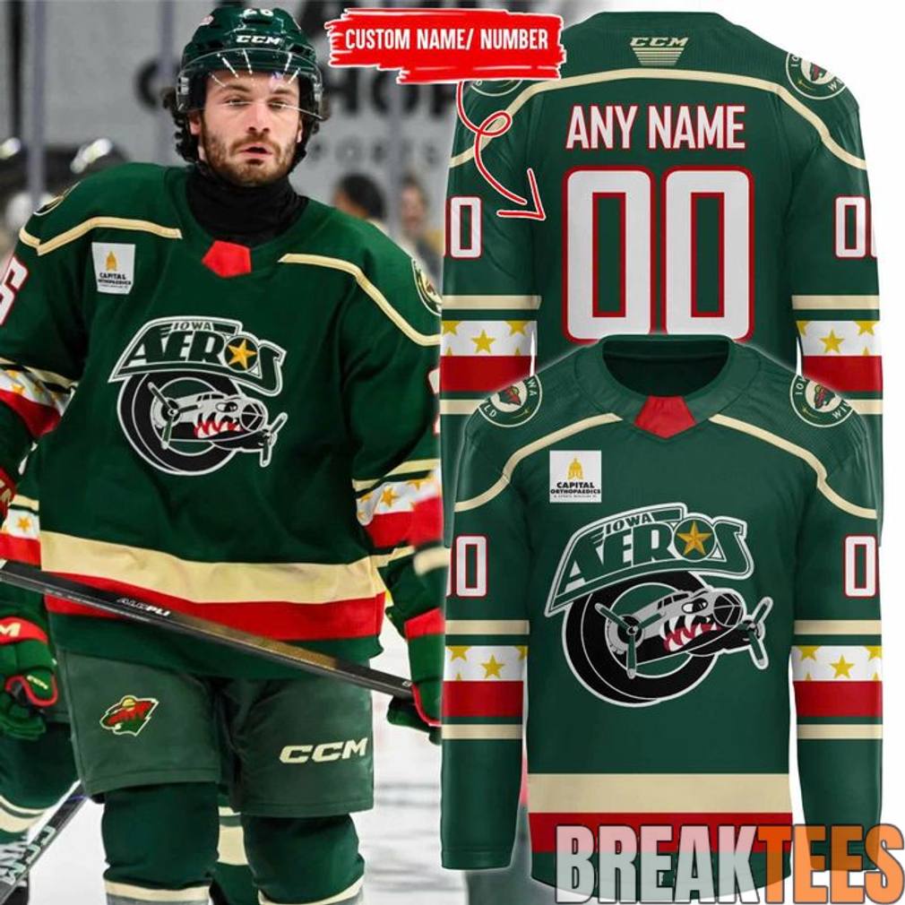 Iowa Aeros Veterans Appreciation Night Hockey Jersey Iowa Aeros Veterans Appreciation Night Hockey Jersey