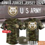 Iowa Cubs 2026 Armed Forces Custom Baseball Jersey 1