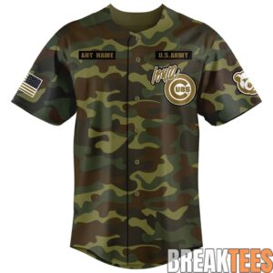 Iowa Cubs 2026 Armed Forces Custom Baseball Jersey 1