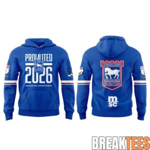 Ipswich Town Promoted 2026 EFL Championship Hoodie 1