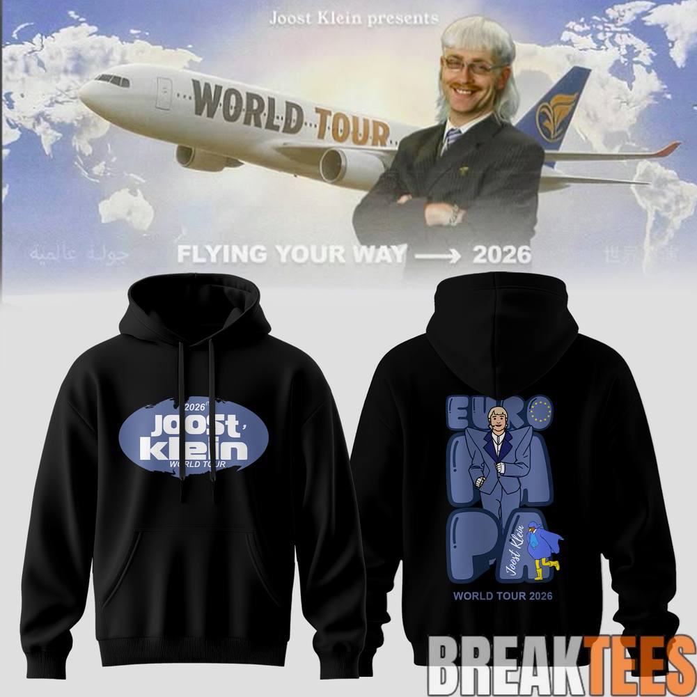 Joost Klein Flying Your Way World Tour 2026 Hoodie Joost Klein Flying Your Way World Tour 2026 Hoodie