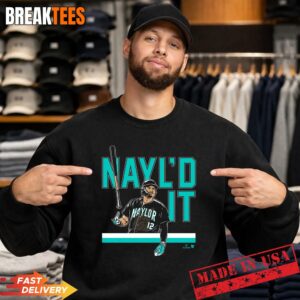 Josh Naylor Nayl'd It Bat Flip Seattle Baseball Shirt 3