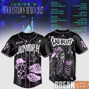 Junior H Sad Boyz Tour Estadios Mexico 2027 Jersey