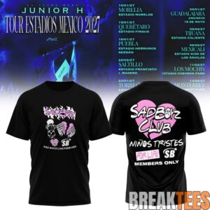 Junior H Sad Boyz Tour Estadios Mexico 2027 Shirt