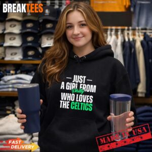 Just a Girl from Philly Who Loves the Celtics T-Shirt 1