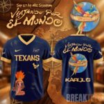 Karol G Houston Texans Viajando Por El Mundo Football Jersey