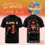 Karol G Viajando Por El Mundo 2026 Black T Shirt