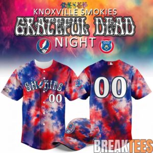Knoxville Smokies x Grateful Dead Night Custom Baseball Jersey